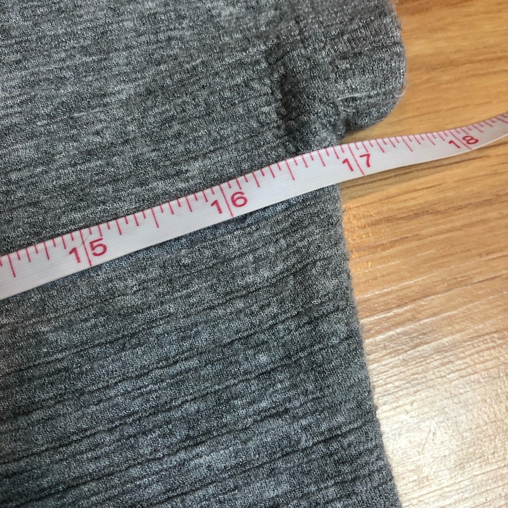 TAHARI sweater shirt grey knot tie shirt sleeve XS - Picture 14 of 14
